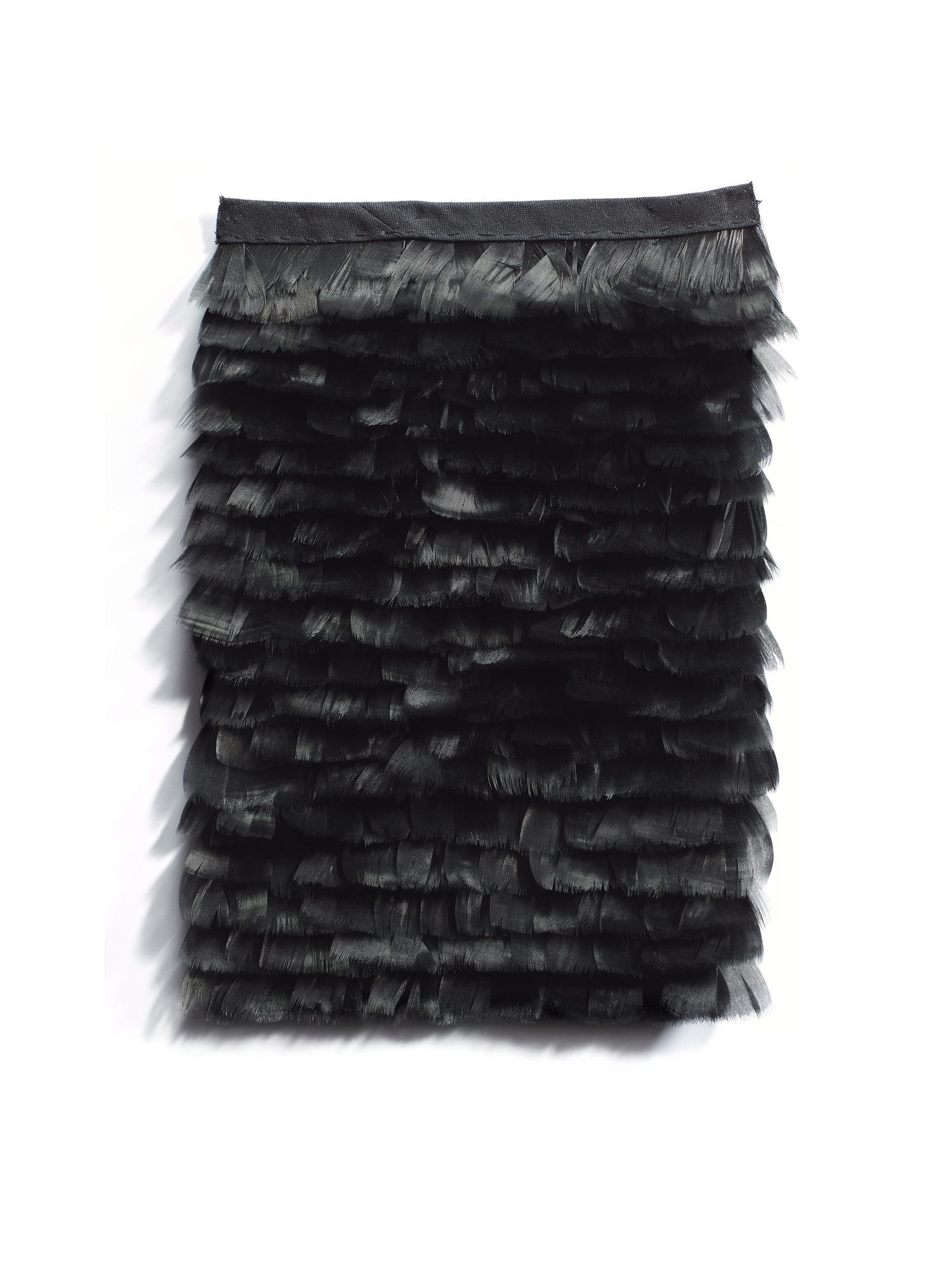 Echantillon plumasserie, Black softness. Couleur : noir Catégorie : Black